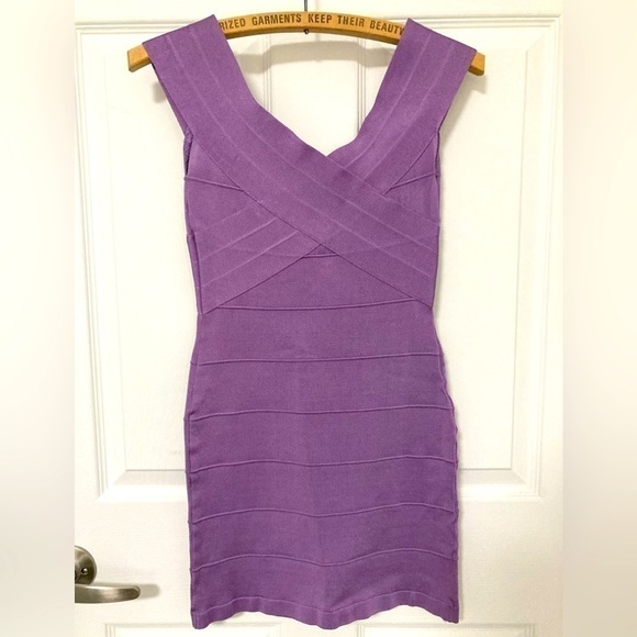 MAUVE BODYCON DRESS - Size Small - Picture 4 of 7